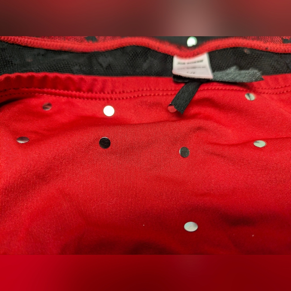 Jr L Joe Boxer Hipster Panties Red & black heart back, mirror sequence nwt - Picture 2 of 4